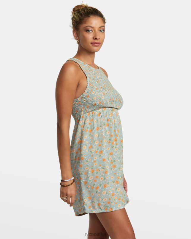 Clothing V84B1169 shale RVCA Women Trigger Mini Dress