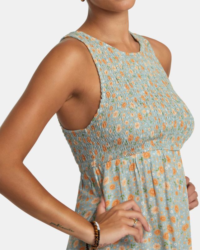 Clothing V84B1169 shale RVCA Women Trigger Mini Dress