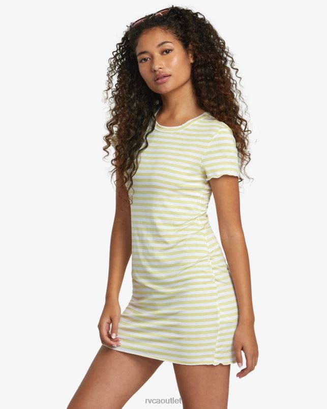 Clothing V84B1183 golden RVCA Women Rover T-Shirt Dress