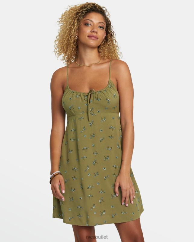 Clothing V84B1224 aloe RVCA Women Hillside Mini Dress