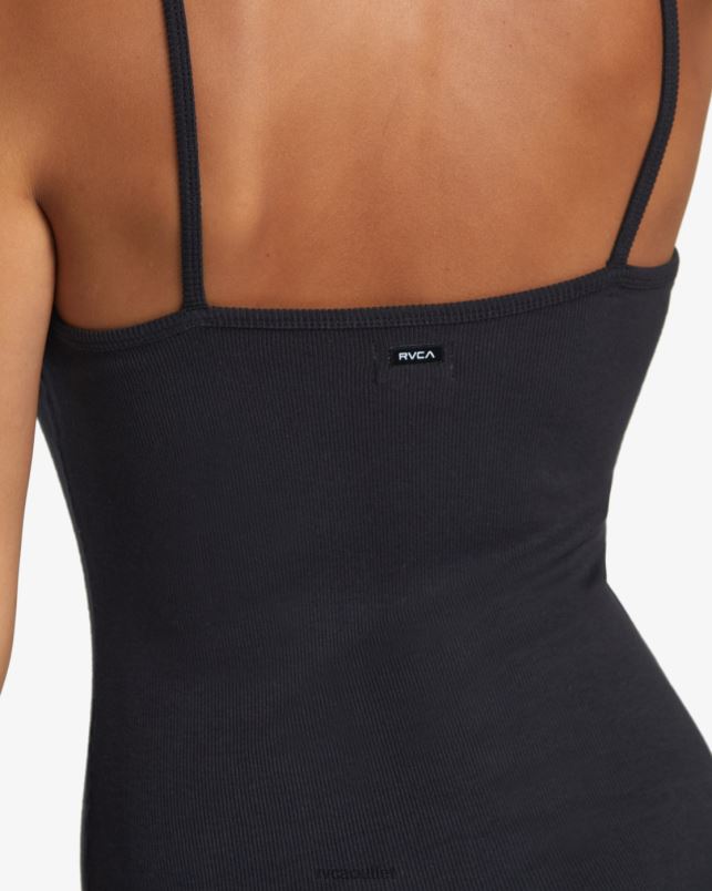 Clothing V84B1226 black RVCA Women Slink Midi Dress
