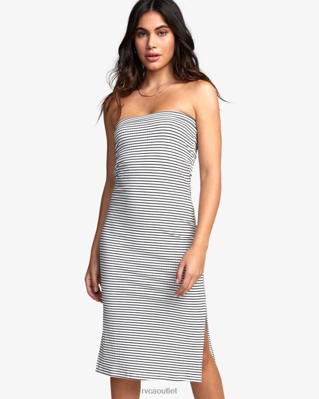 Clothing V84B1313 off white RVCA Women STEADY DRESS