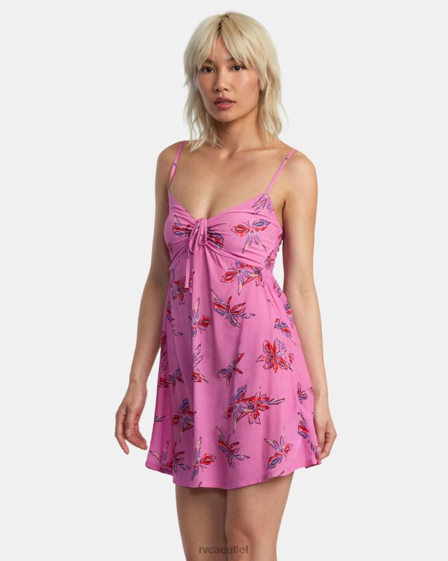 Clothing V84B1380 cyclamen RVCA Women Hau Tree Sleeveless Dress