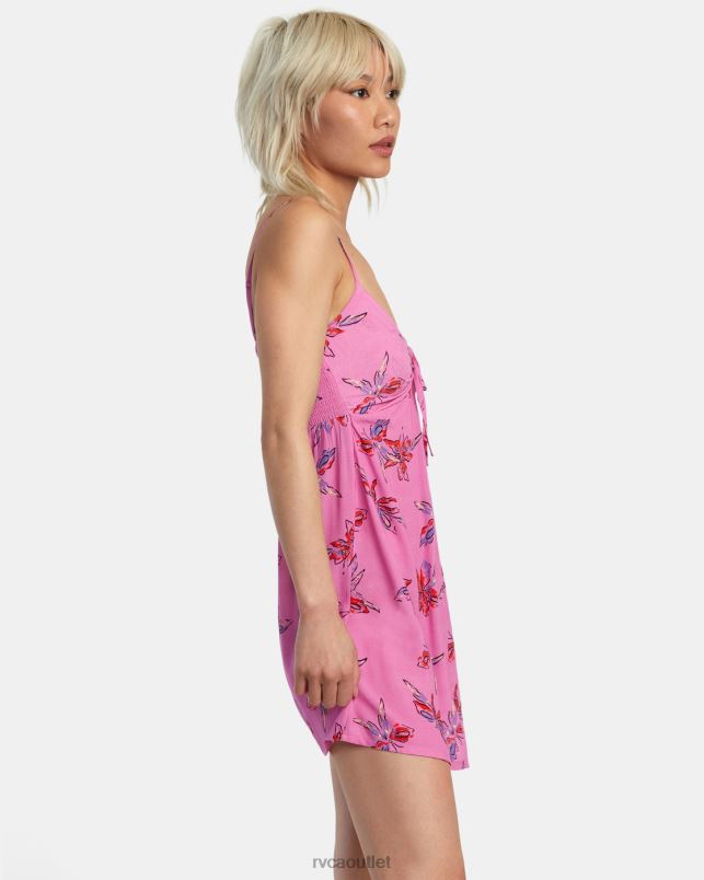 Clothing V84B1380 cyclamen RVCA Women Hau Tree Sleeveless Dress
