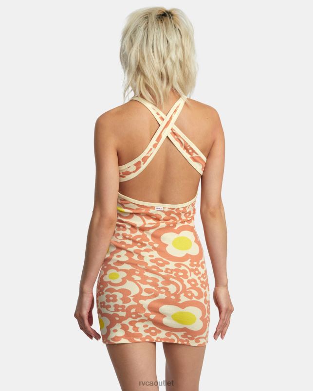 Clothing V84B1383 lemon RVCA Women Stunner Rib Knit Dress