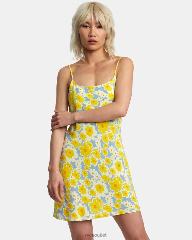 Clothing V84B1395 dusty blue RVCA Women Macarthur Midi Dress