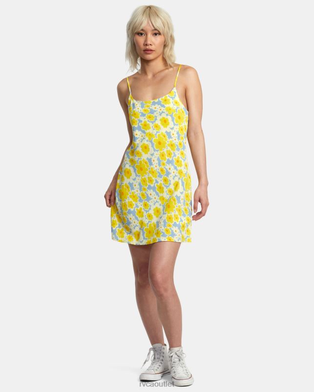 Clothing V84B1395 dusty blue RVCA Women Macarthur Midi Dress