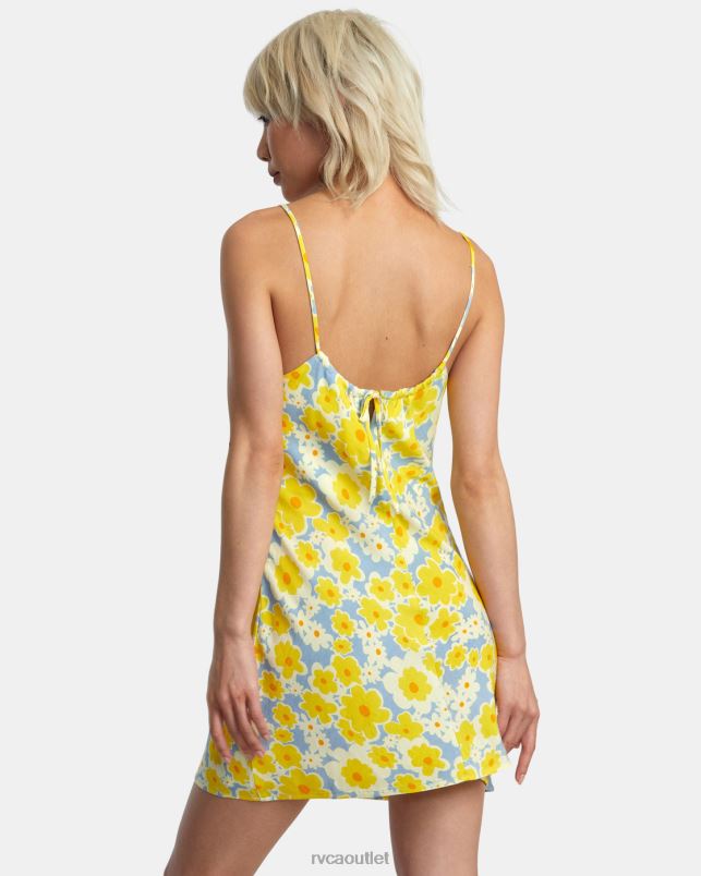 Clothing V84B1395 dusty blue RVCA Women Macarthur Midi Dress