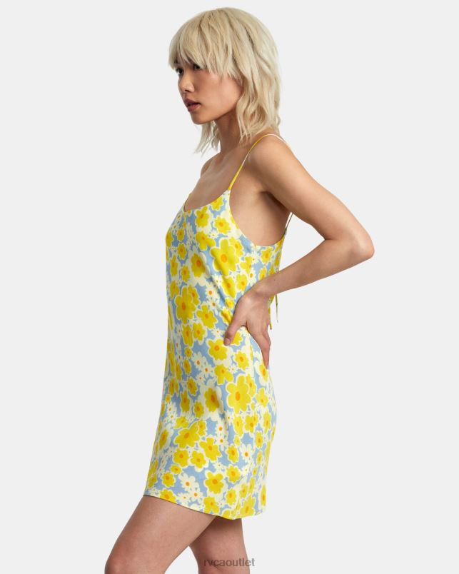 Clothing V84B1395 dusty blue RVCA Women Macarthur Midi Dress