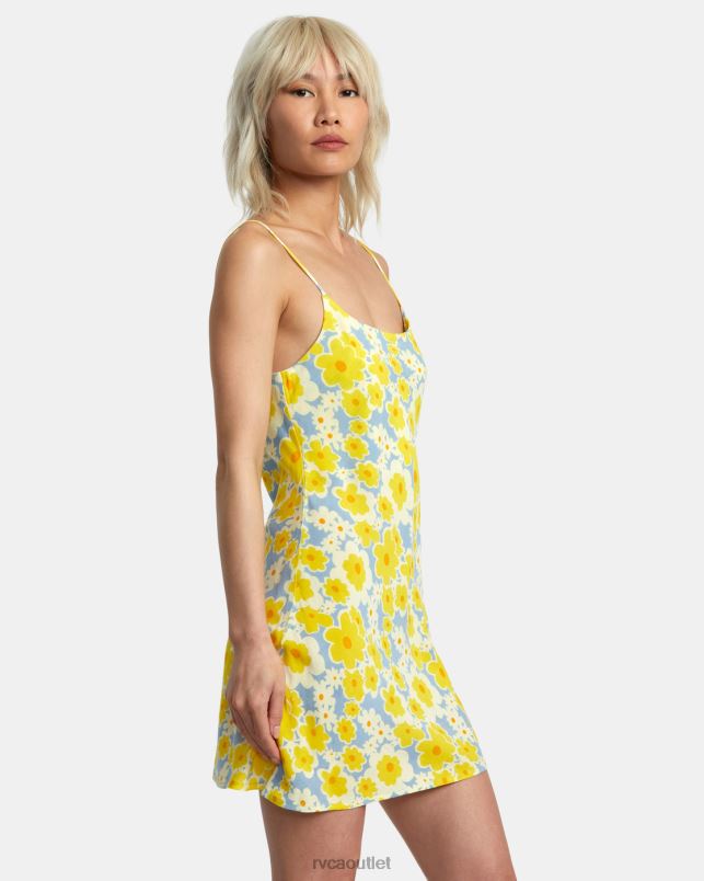Clothing V84B1395 dusty blue RVCA Women Macarthur Midi Dress
