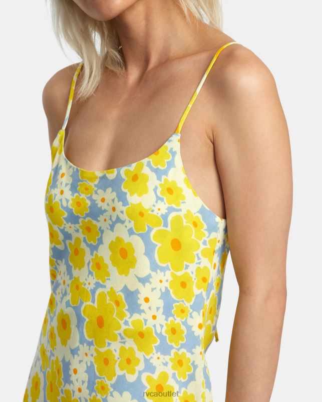 Clothing V84B1395 dusty blue RVCA Women Macarthur Midi Dress