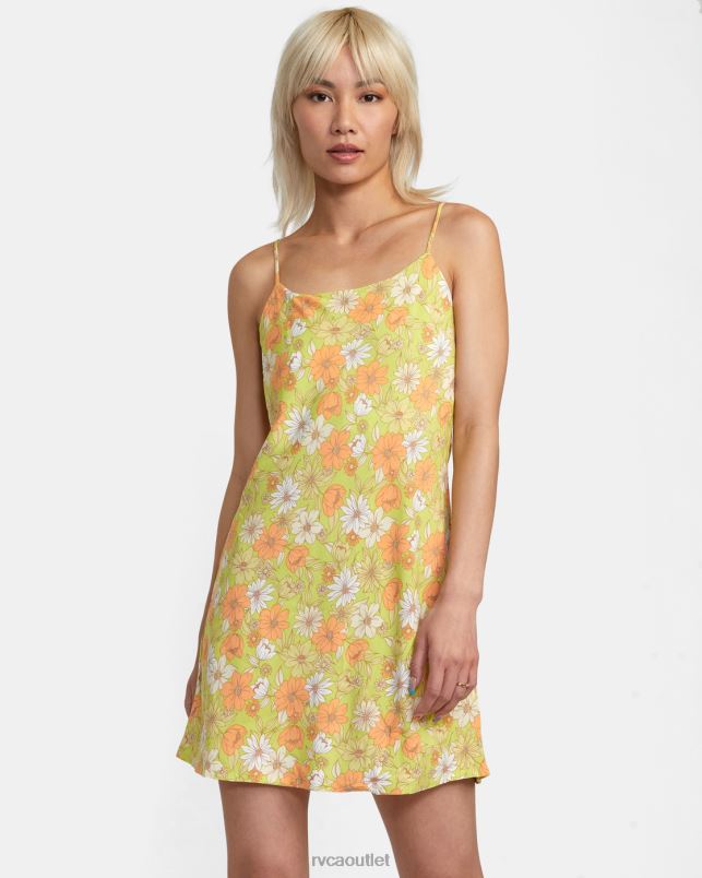 Clothing V84B1438 limeade RVCA Women Macarthur Midi Dress