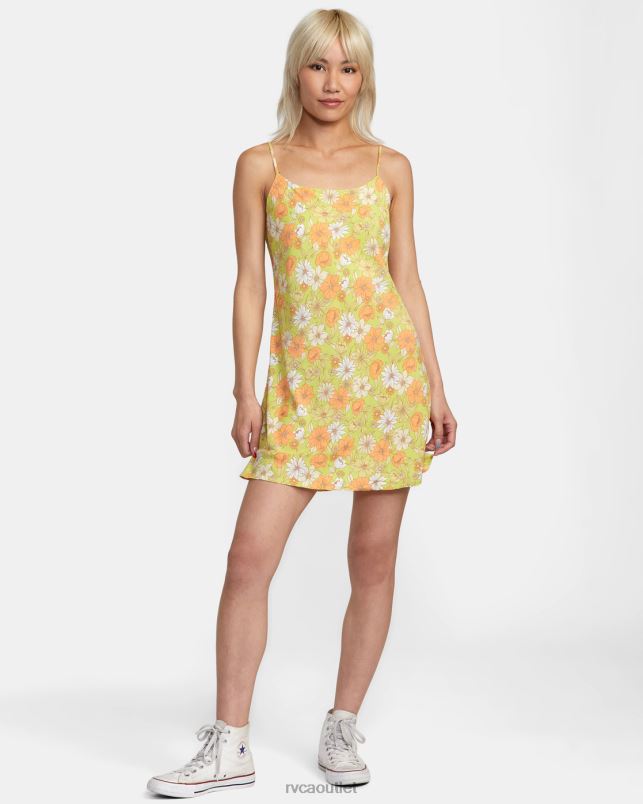 Clothing V84B1438 limeade RVCA Women Macarthur Midi Dress