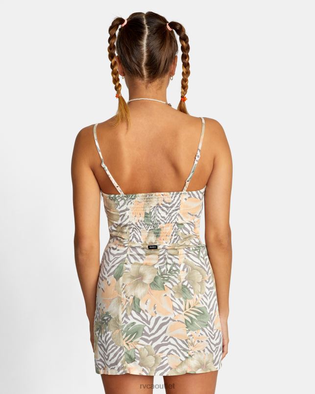 Clothing V84B1439 multi RVCA Women Catch My Breath Mini Sun Dress