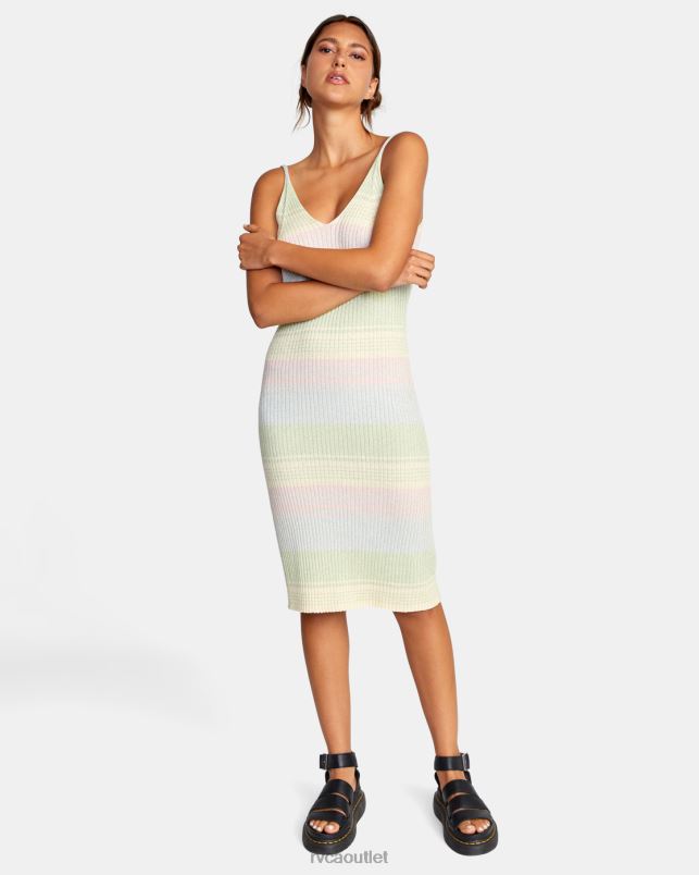 Clothing V84B1463 multi RVCA Women Wildfire Midi Dress