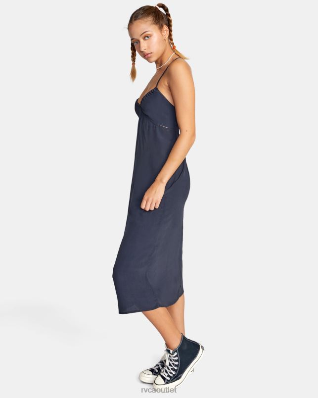 Clothing V84B1535 black RVCA Women No Judgement Midi Dress