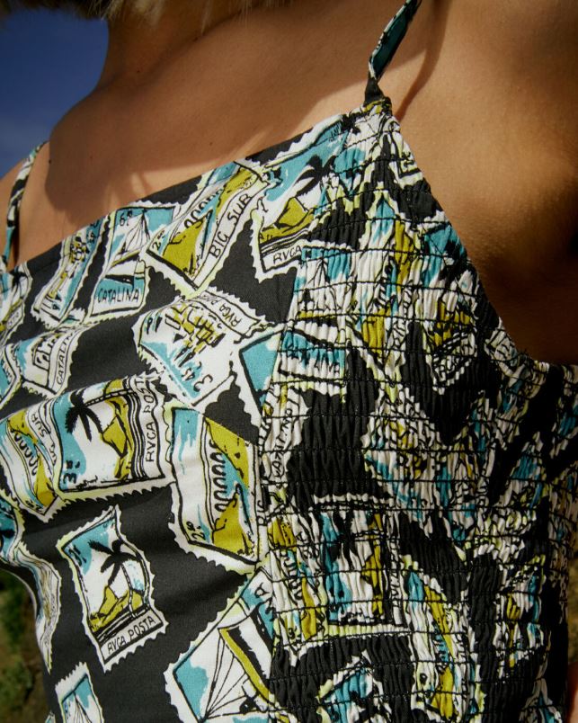 Clothing V84B1548 black RVCA Women United Bodycon Dress