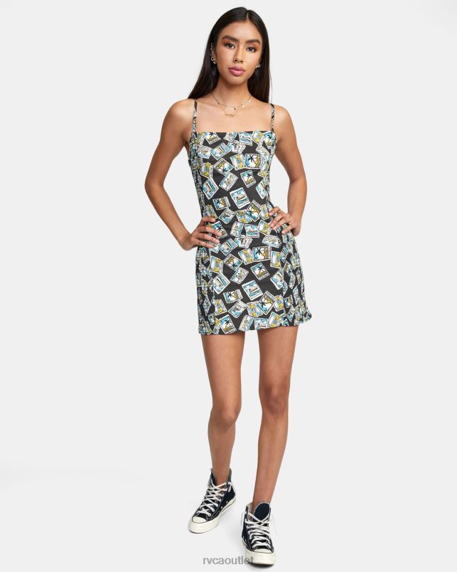 Clothing V84B1548 black RVCA Women United Bodycon Dress
