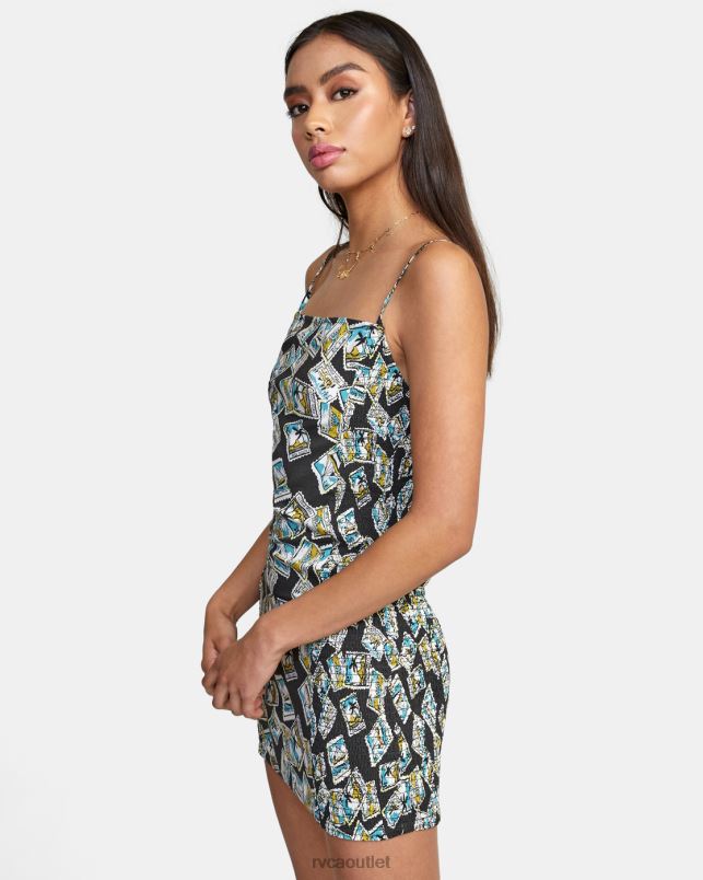 Clothing V84B1548 black RVCA Women United Bodycon Dress