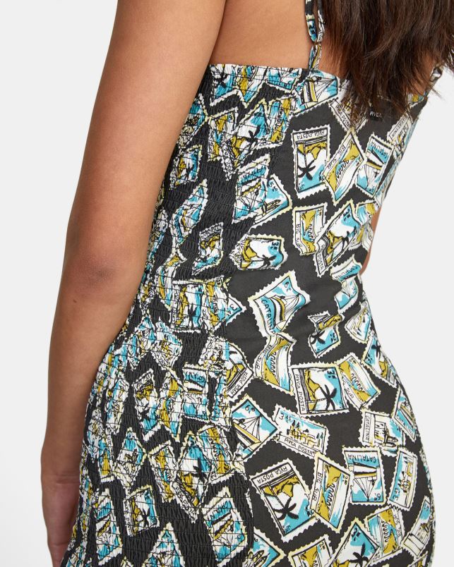 Clothing V84B1548 black RVCA Women United Bodycon Dress