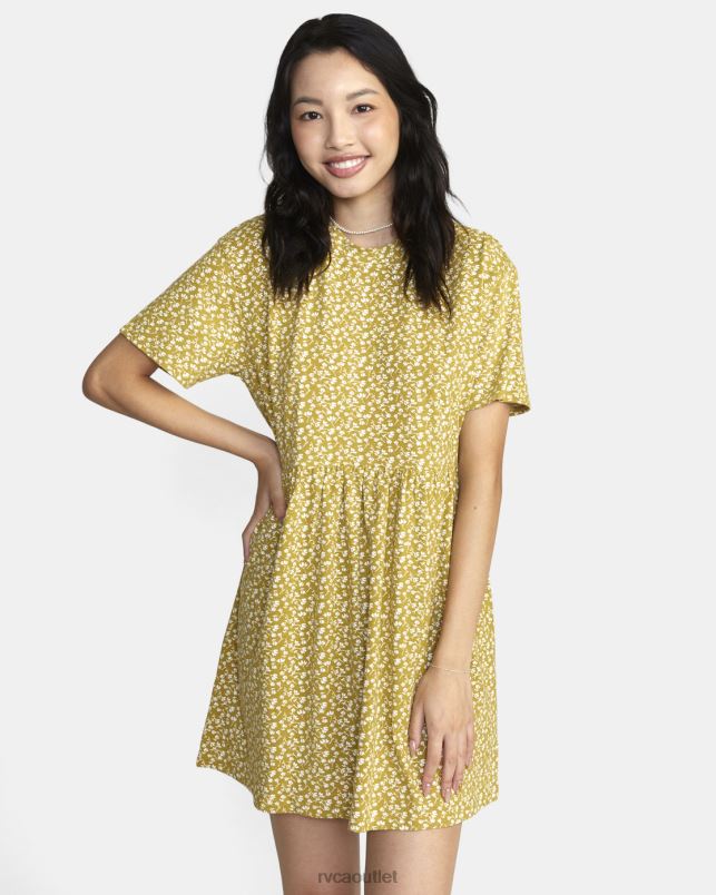Clothing V84B1550 bronze RVCA Women City Vibes Mini Dress