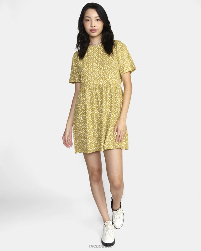 Clothing V84B1550 bronze RVCA Women City Vibes Mini Dress