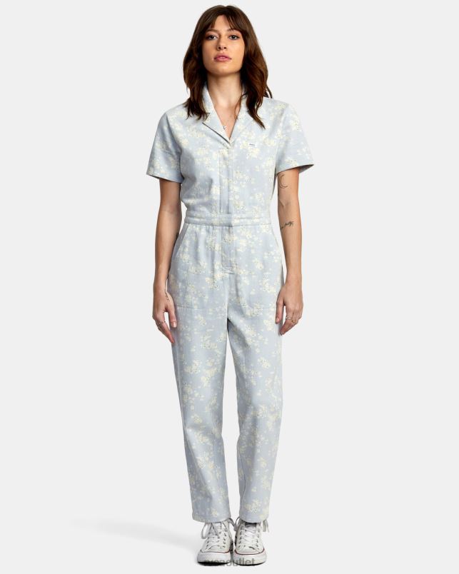 Clothing V84B1565 shore RVCA Women Nightshift Jumpsuit