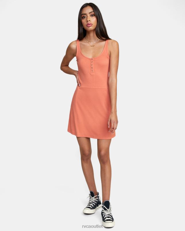 Clothing V84B1566 apricot RVCA Women On Repeat Midi Dress