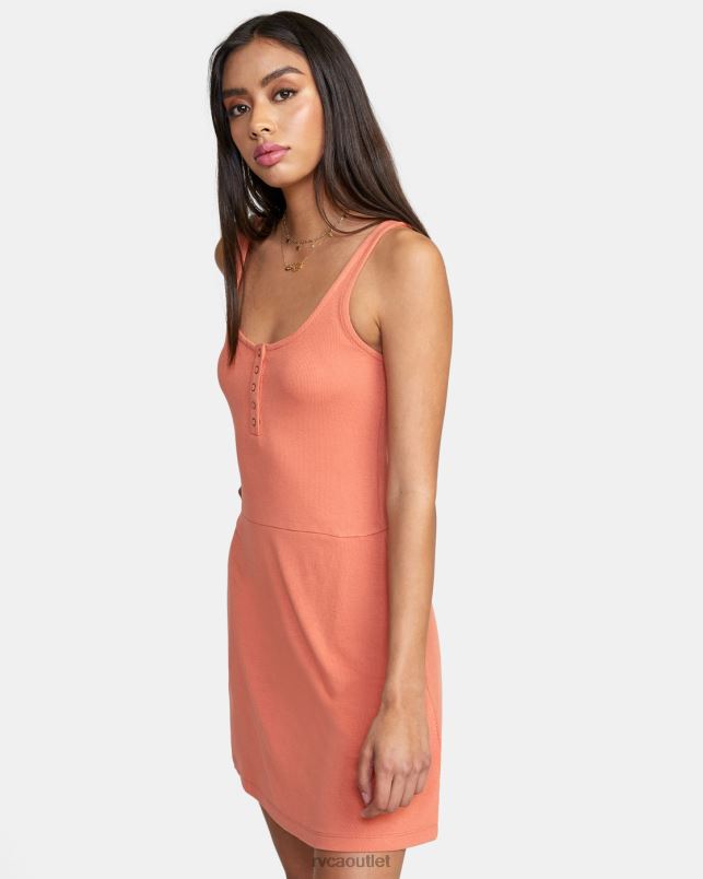 Clothing V84B1566 apricot RVCA Women On Repeat Midi Dress