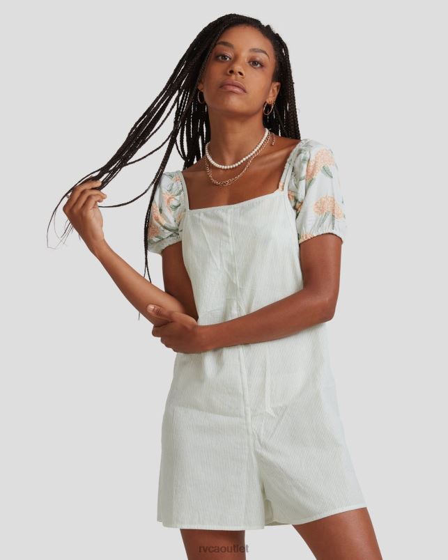 Clothing V84B1574 pistachio RVCA Women YACHT CLUB ROMPER