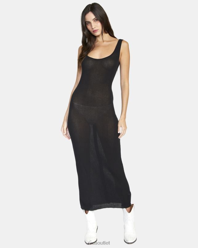 Clothing V84B1622 black RVCA Women Back It Up Midi Bodycon Dress
