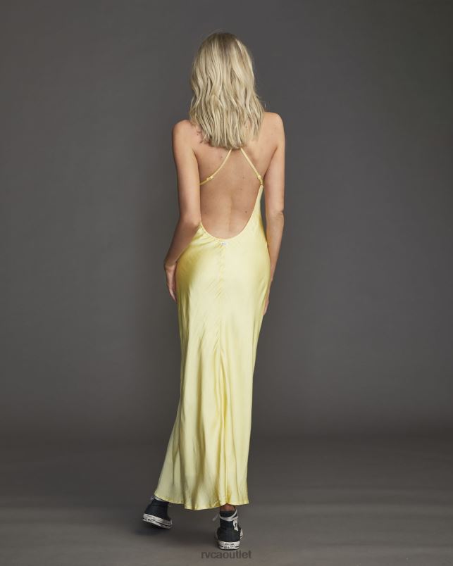 Clothing V84B1627 lemon meringue RVCA Women Ninety Maxi Dress