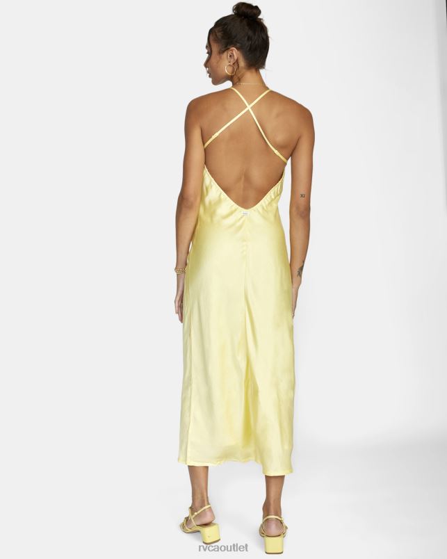 Clothing V84B1627 lemon meringue RVCA Women Ninety Maxi Dress