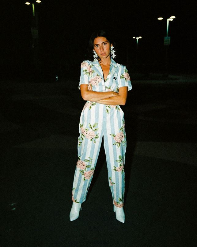 Clothing V84B1644 cloud RVCA Women Nightshift Jumpsuit