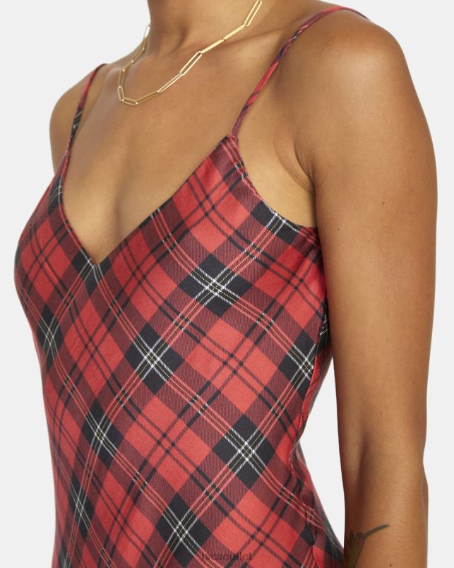 Clothing V84B1652 chrysanthemum RVCA Women Blake Mini Slip Dress