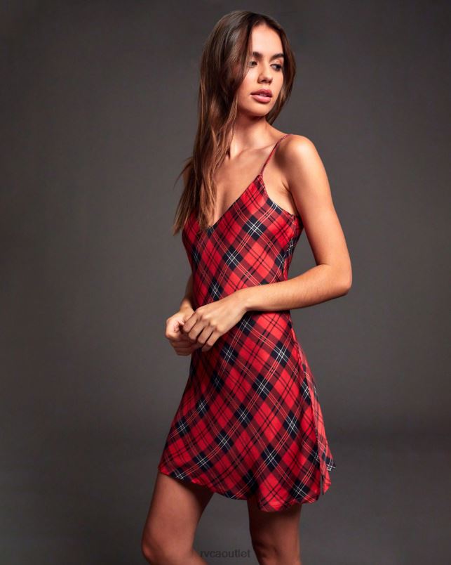 Clothing V84B1652 chrysanthemum RVCA Women Blake Mini Slip Dress