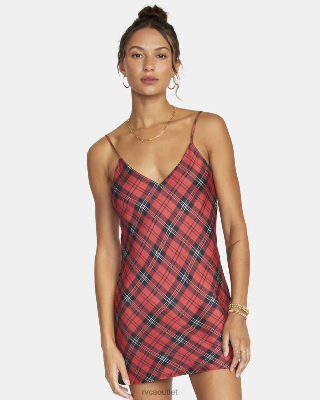 Clothing V84B1652 chrysanthemum RVCA Women Blake Mini Slip Dress