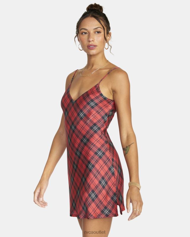 Clothing V84B1652 chrysanthemum RVCA Women Blake Mini Slip Dress