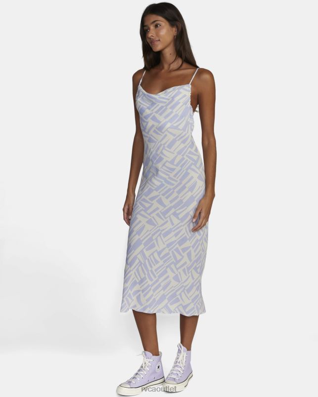 Clothing V84B1654 cosmic sky RVCA Women Sinclair Midi Dress