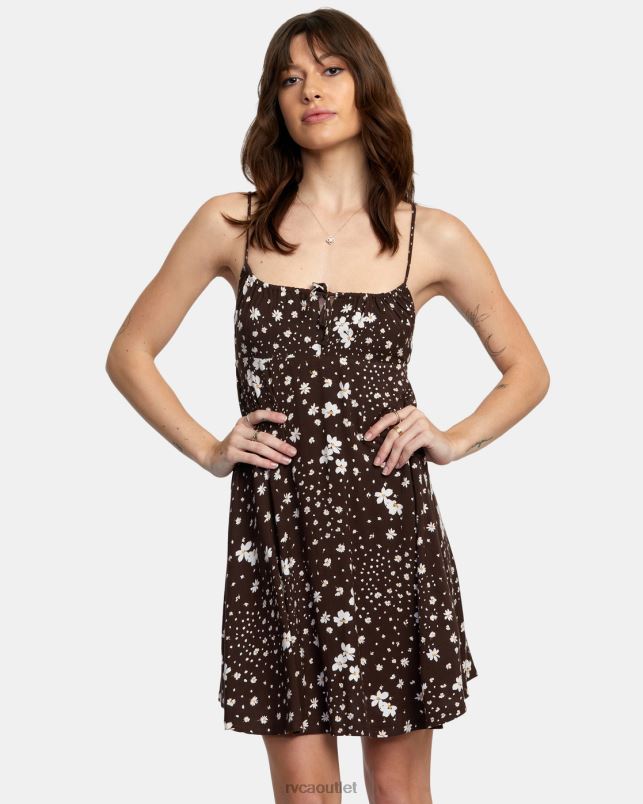 Clothing V84B1657 java RVCA Women Overtime Sun Dress
