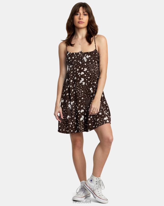 Clothing V84B1657 java RVCA Women Overtime Sun Dress