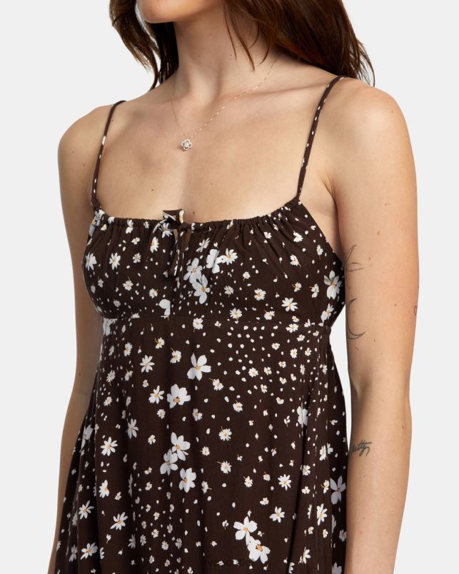 Clothing V84B1657 java RVCA Women Overtime Sun Dress