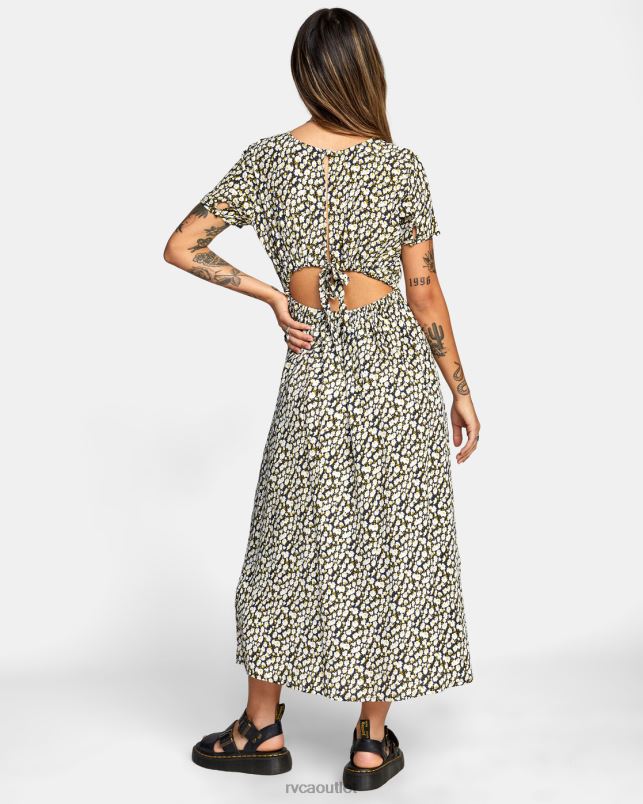 Clothing V84B1679 black RVCA Women Dreamscape Midi Dress