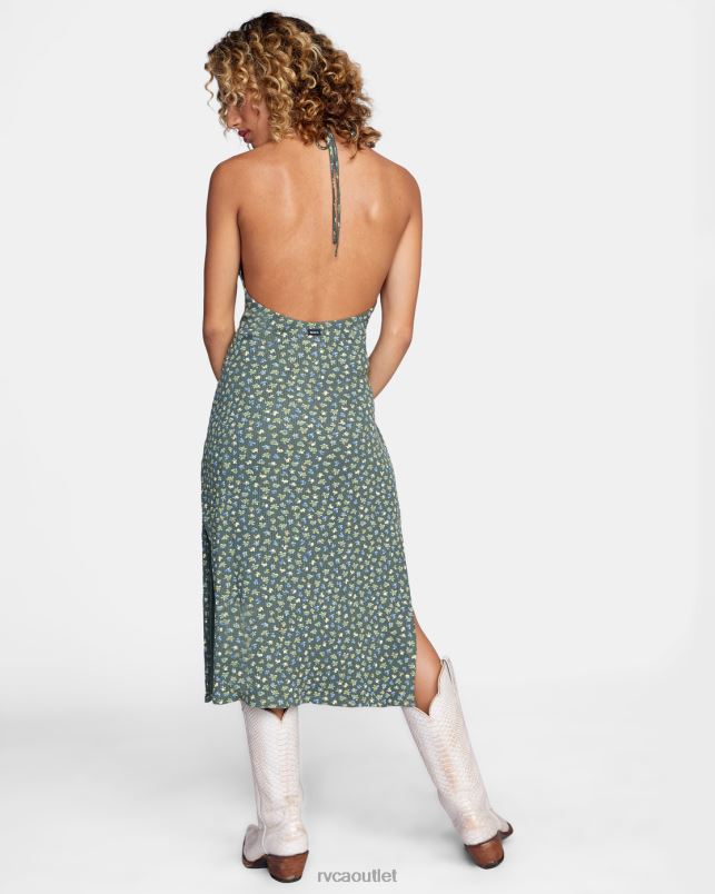 Clothing V84B1697 cactus RVCA Women Endless Fun Midi Dress