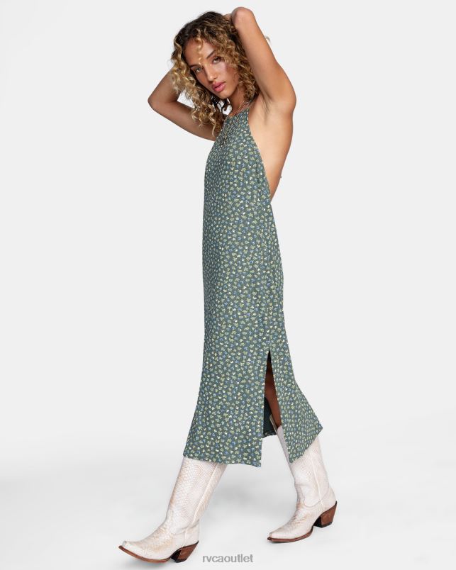 Clothing V84B1697 cactus RVCA Women Endless Fun Midi Dress