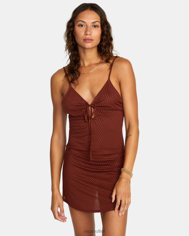 Clothing V84B1700 espresso RVCA Women Fling Dress