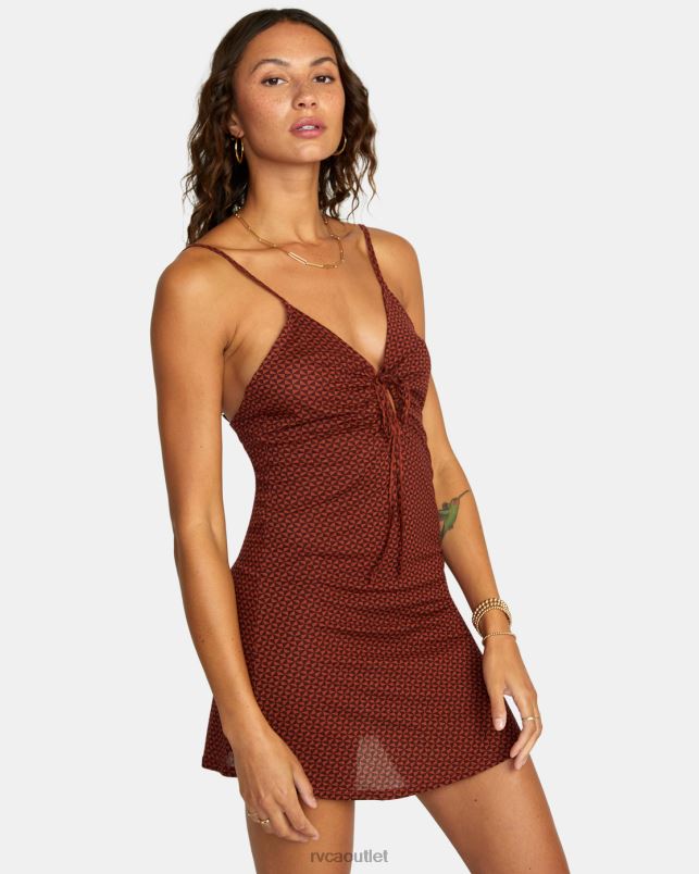 Clothing V84B1700 espresso RVCA Women Fling Dress