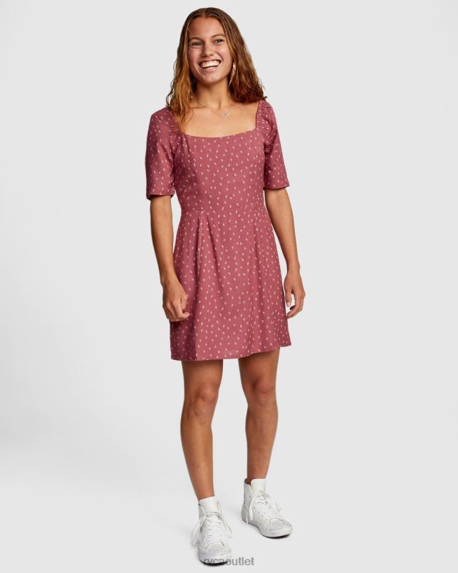 Clothing V84B1731 plum berry RVCA Women PEACHY DRESS