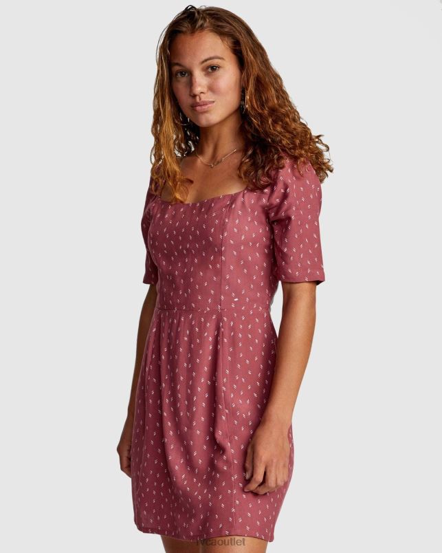 Clothing V84B1731 plum berry RVCA Women PEACHY DRESS