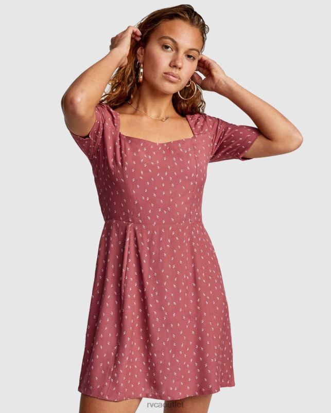 Clothing V84B1731 plum berry RVCA Women PEACHY DRESS